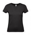 Dames T-shirt B&C E150 TW02T Black